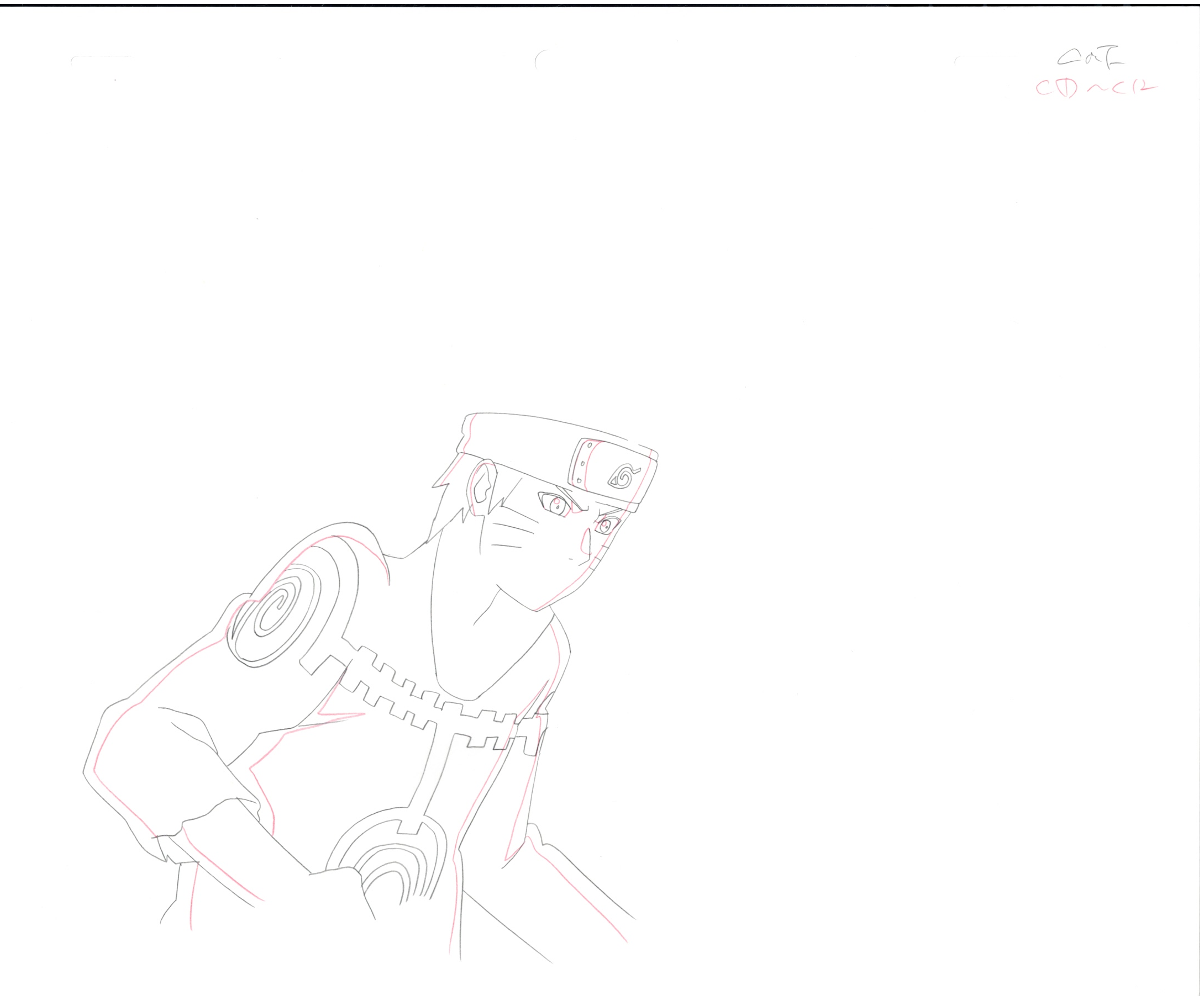 Naruto Original Sketch (Naruto Uzumaki) 15 pages Set
